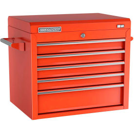 FMPro 27"W x 20"D x 23-5/8"H 5 Drawer Red Chest