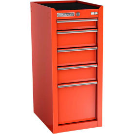 FMPro 15"W x 20"D x 35"H 5 Drawer Red Side Locker