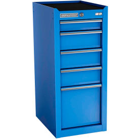 FMPro 15"W x 20"D x 35"H 5 Drawer Blue Side Locker