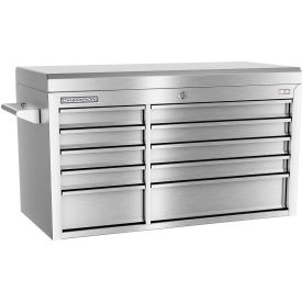 All Stainless Steel 41"Wx20"Dx23-5/8"H 10 Drawer Chest