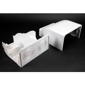 2" FiberReady Divided Entrance End, Ivory, 7-1/2"L