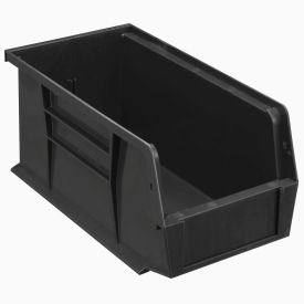 Plastic Stacking Bin, 10-7/8"L x 5-1/2"W x 5"H, Black