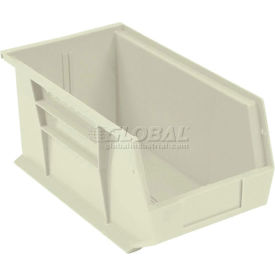 Plastic Stacking Bin, 14-3/4"L x 8-1/4"W x 7"H, Ivory