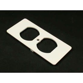 Duplex Receptacle Faceplate, White