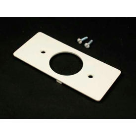 Single Receptacle, 1-2/5" Dia. Hole Faceplate, Ivory