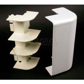 External Elbow, White, 3-1/2"L