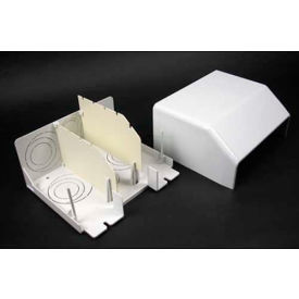 Device Mounting Bracket And Trim Ring, White, 6-5/8"L