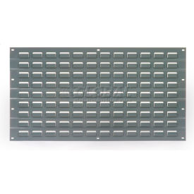 Louvered Wall Panel Without Bins 18x19 Gray Pack of 4