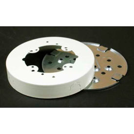 Round Fan Box Solid Base, White, 5-1/2"L