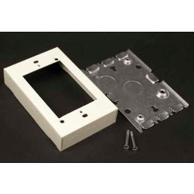 Shallow Switch & Receptacle Box, White, 4-5/8"L