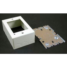 1-Gang Switch & Receptacle Box, White, 4-5/8"L