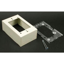 1-Gang Deep Extension Box Adapter, White, 4-5/8"L