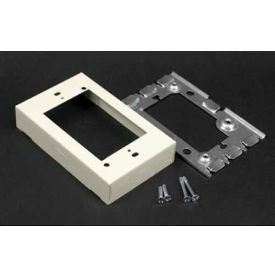 1-Gang Flush Type Extension Adapter, White, 4-5/8"L