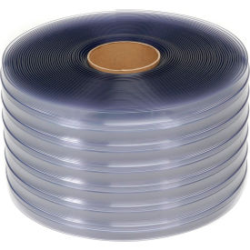 Scratch Resistant Ribbed Vinyl Bulk Roll, .12" Thick, 12"W x 150'H, Clear