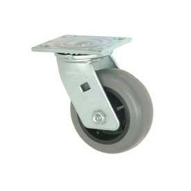 Swivel Plate Caster 4" TPR Wheel