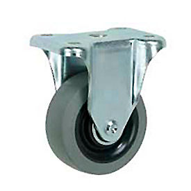 Rigid Plate Caster 4" TPR Wheel