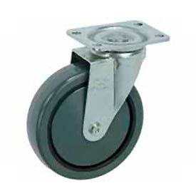 Swivel Plate Caster 5" Polyurethane Wheel