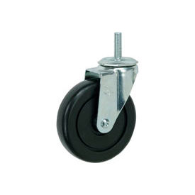 Swivel Threaded Stem Caster 4" Polyolefin Wheel