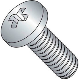6-32 x 1-1/4" Machine Screw - Pan Head - Phillips - Steel - Zinc CR+3 - Pkg of 100