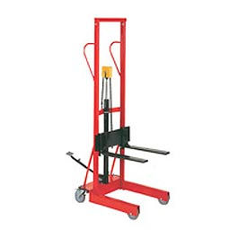 Compact Lift Truck Foot Pedal Lift with Forks 500 Lb. Cap.