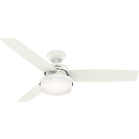 52" Sentinel Ceiling Fan with Light and Handheld Remote - Fresh White