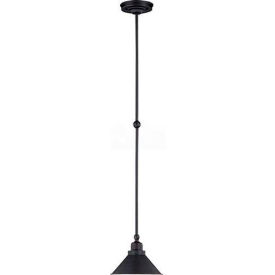 60/1708 Bridgeview-1 Light Mini Pendant, Mission Dust Bronze, 8.5"W X 45"H