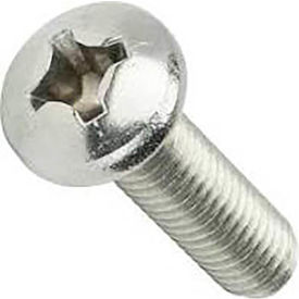 M8 x 1.25 x 45mm Machine Screw - Phillips Pan Head - Class 4.8 - Steel - Zinc - 50 Pk