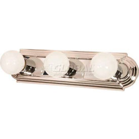 3 Light-Vanity & Wall, Polished Chrome, 18"W X 4.75"H