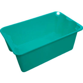 Molded Fiberglass Toteline Nest & Stack Tote, 20-1/2"L x 12-7/8"W x 8"H, Green, Pack of 10