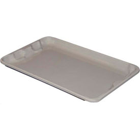 Molded Fiberglass Toteline Nest and Stack Lid - 17-7/8" x 10" - 5/8" Gray