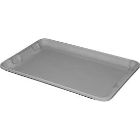 Molded Fiberglass Toteline Nest and Stack Lid - 19-3/4" x 12-1/2", Gray