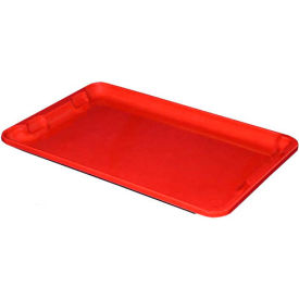 Molded Fiberglass Toteline Nest and Stack Lid - 19-3/4" x 12-1/2", Red