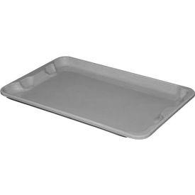 Molded Fiberglass Toteline Nest and Stack Lid - 20-1/2" x 12-7/8", Pkg Qty 10, Gray