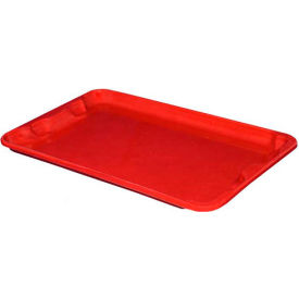Molded Fiberglass Toteline Nest and Stack Lid - 20-1/2" x 12-7/8", Pkg Qty 10, Red