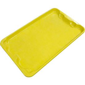 Molded Fiberglass Toteline Nest and Stack Lid - 20-1/2" x 12-7/8", Pkg Qty 10, Yellow