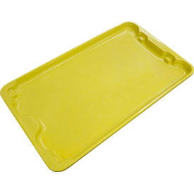 Molded Fiberglass Toteline Nest and Stack Lid - 24-1/4" x 14-3/4", Yellow