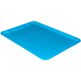 Molded Fiberglass Toteline Nest and Stack Lid - 25-1/4" x 18", Pkg Qty 5, Blue