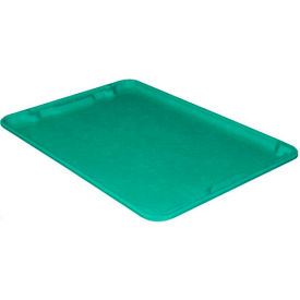 Molded Fiberglass Toteline Nest and Stack Lid - 25-1/4" x 18", Pkg Qty 5, Green