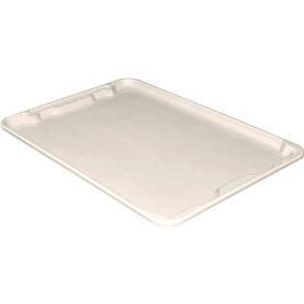 Molded Fiberglass Nest and Stack Lid - 25-1/4" x 18", Pkg Qty 5, White