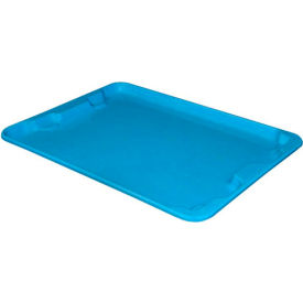 Molded Fiberglass Toteline Nest and Stack Lid - 27-1/2" x 20", Pkg Qty 5, Blue