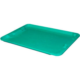 Molded Fiberglass Nest and Stack Lid - 27-1/2" x 20", Pkg Qty 5, Green