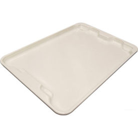 Molded Fiberglass Toteline Nest and Stack Lid - 27-1/2" x 20", Pkg Qty 5, White