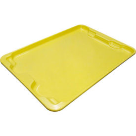 Molded Fiberglass Nest and Stack Lid - 27-1/2" x 20", Pkg Qty 5, Yellow