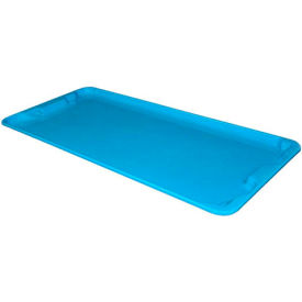 Molded Fiberglass Nest and Stack Lid - 42-1/2" x 20", Blue