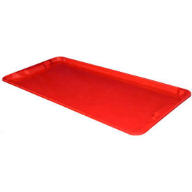 Molded Fiberglass Nest and Stack Lid - 42-1/2" x 20", Red