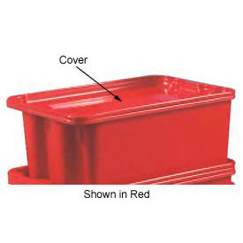 Molded Fiberglass Nest and Stack Lid - 42-1/2" x 20", Yellow