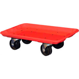Fiberglass Toteline Dolly for 17-7/8" x 10"-5/8" x 5" Tote, Red