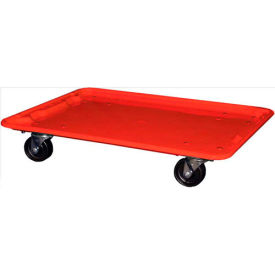 Molded Fiberglass Toteline Dolly for 25-1/4" x 18"x 10" Tote, Red