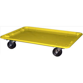 Molded Fiberglass Toteline Dolly for 25-1/4" x 18"x 10" Tote, Yellow