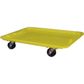 Molded Fiberglass Dolly for 27-1/2 " x 20" x 14-1/8" Tote, Yellow